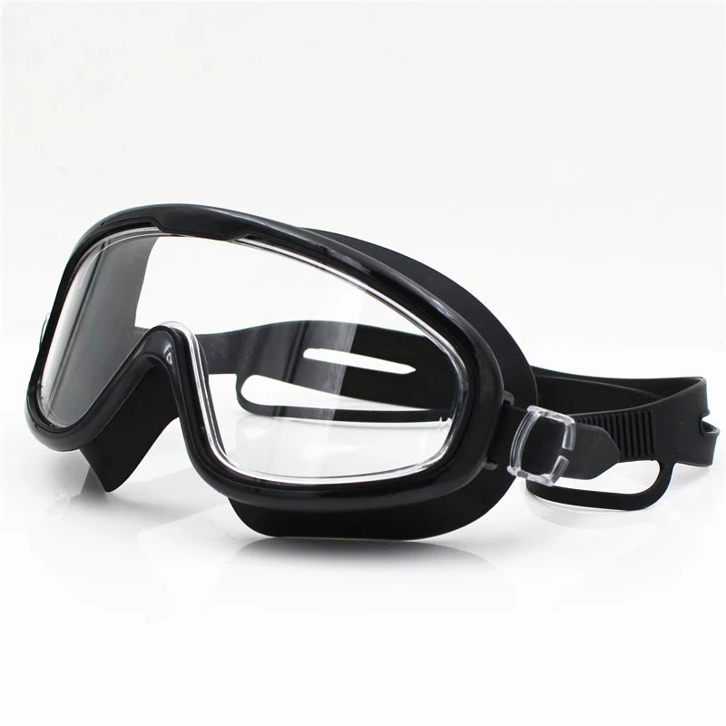 Big frame Professional Swimming Waterproof soft silicone glasses swim Eyewear