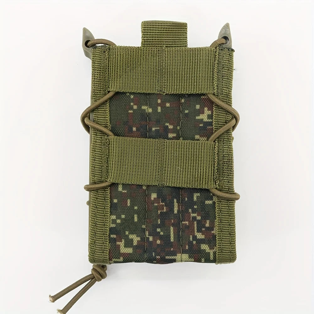 Outdoor Tactical Double-Layer Tiger-Style Rifle Magazine Webbing MOLLE Quick-Release