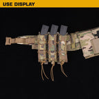 Tiger Type Long Triple Magazine Pouches for UMP9 UMP40 UMP45 MP5 MP9 MP10 MPX