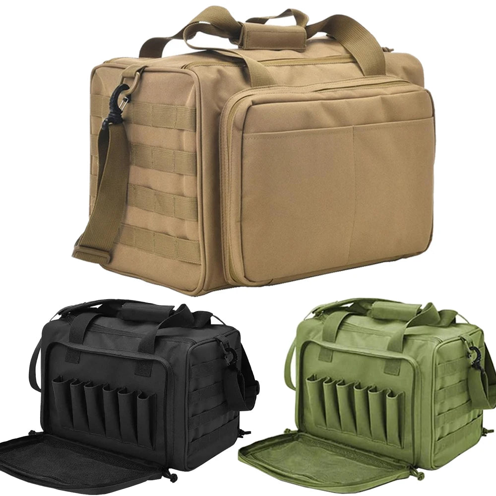 Gun Range Storage Bag Tactical Camping Molle Pouch Outdoor Sport Hunting Accessory
