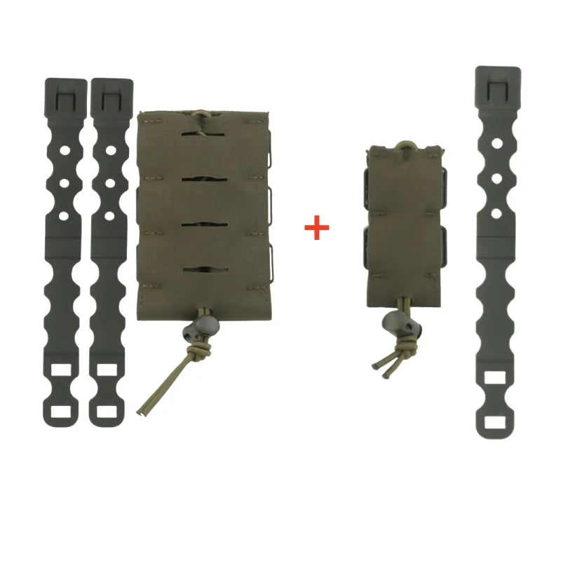 Hunting Dual Mag Pouch | MOLLE Compatible 9mm & 5.56 Magazine Holder For Wilderness